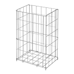 Нержавеющее проволочное мусорное ведро на пол