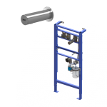 Автоматический нержавеющий настенный дозатор мыла, 1 л бачок для мыла, включая монтажную раму SLR 24, 24 В