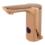 Смеситель для подачи холодной и теплой воды, без углового вентиля, ROSE GOLD, 24 V DC