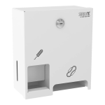 Нержавеющий диспенсер для тампонов и прокладок, белое порошковое покрытие