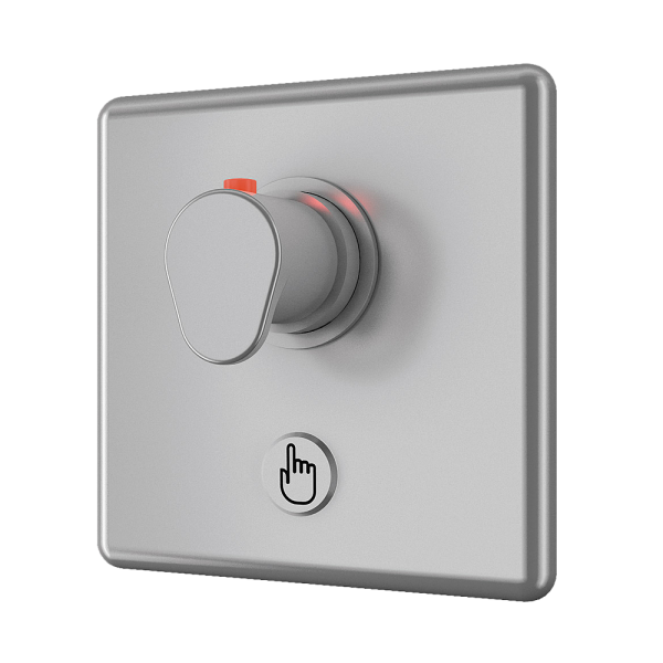 Управление душем с пьезо кнопкой, с термостатическим смесителем, 6 В