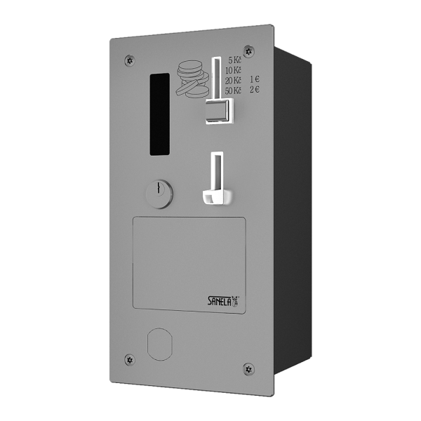 Встроенный монетный и жетонный автомат для открывания двери с GSM модулем, 24 В пост.