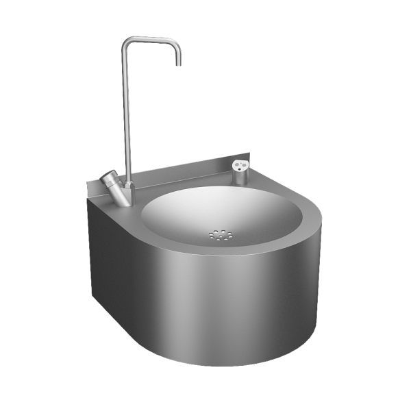 Нержавеющий питьевой фонтан с автоматической арматурой, арматура для налива стакана, 24 В пост.